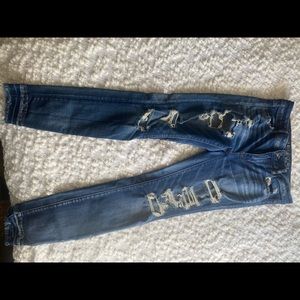 American Eagle Distressed Jeggings Long